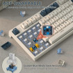 Клавіатура ігрова механічна Attack Shark K86 87кл.RGB, Wireless, TFT disp, Blue Whale Switch