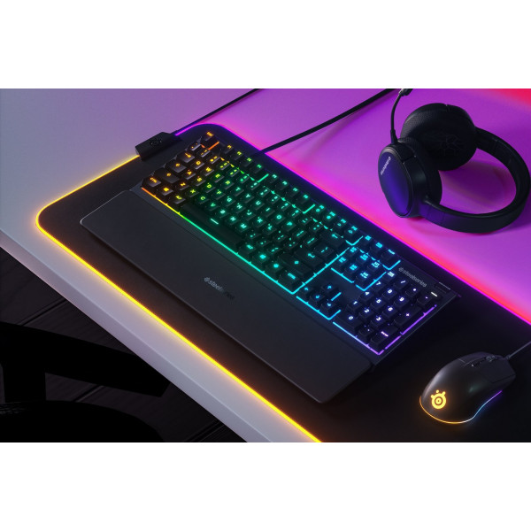 Клавіатура ігрова SteelSeries Apex 3 UA Whisper keys RGB