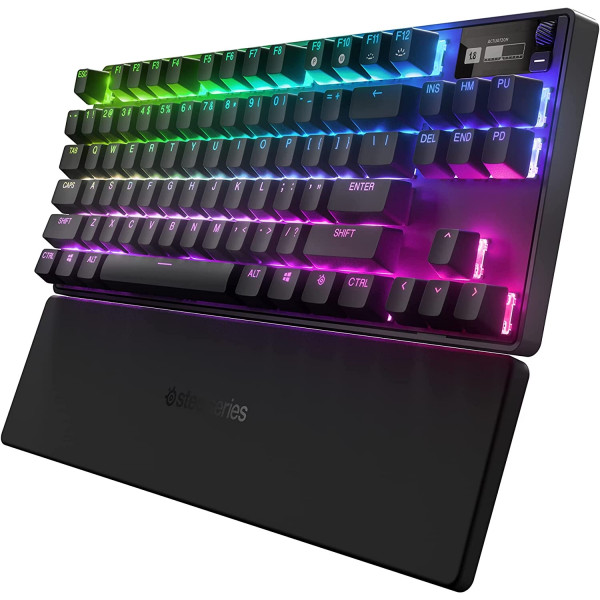 Клавіатура ігрова SteelSeries Apex Pro TKL WL UA HyperMagnetic Switches, OmniPoint 2.0, OLED