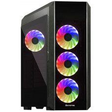 Корпус Chieftec SCORPION III GL-03B-OP 4x120mm A-RGB, ATX, без БЖ, Black