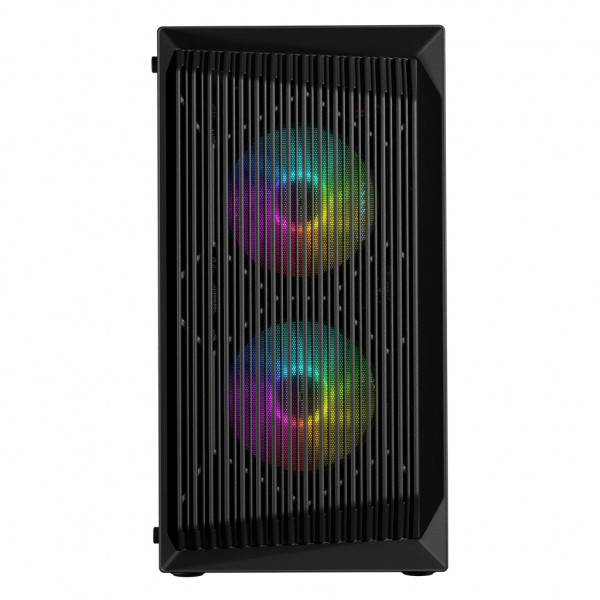 Корпус LogicConcept ATOS MESH+GLASS ARGB fans 3x120mm BLACK без БЖ mATX