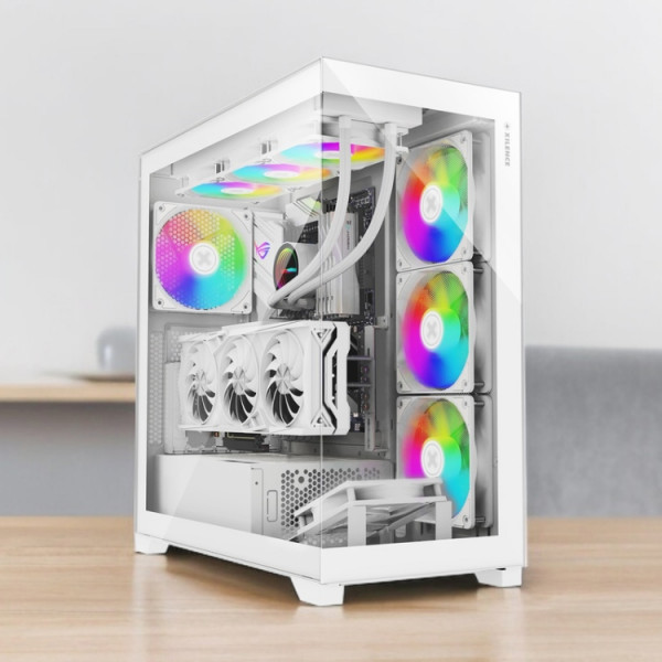 Корпус Xilence XILENT GLEAM ARGB X818.W.ARGB, без БЖ ATX WHITE