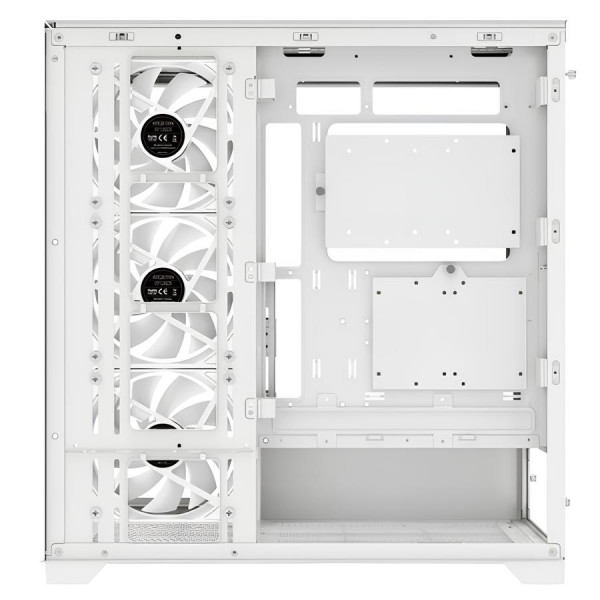Корпус Xilence XILENT GLEAM ARGB X818.W.ARGB, без БЖ ATX WHITE