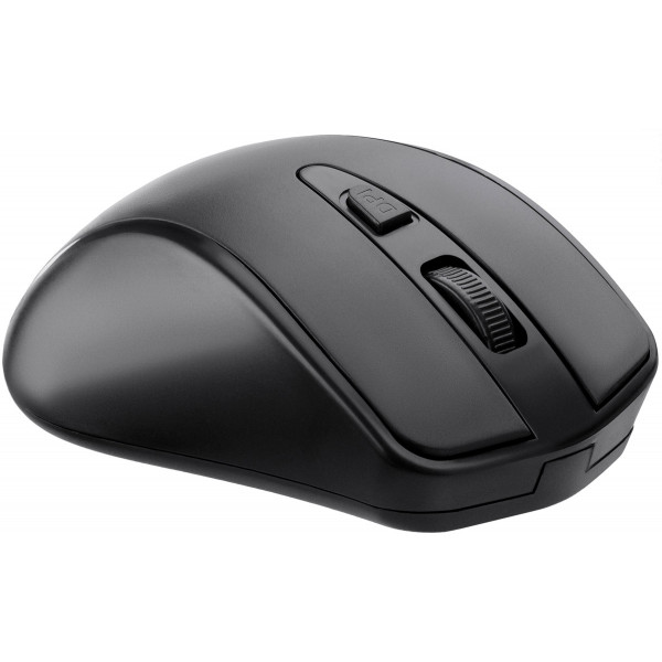 Мишка 2Е MF213, бездротова, 1600dpi, 4 кн., чорна USB