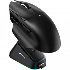 Мишка Attack Shark V6 Ultra-Light, Wireless/Bluetooth, 25000dpi. (PAW3311), 7кн., Black