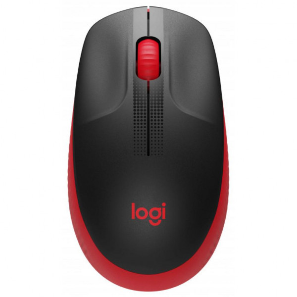 Мишка Logitech M190 Wireless, Full size, Red