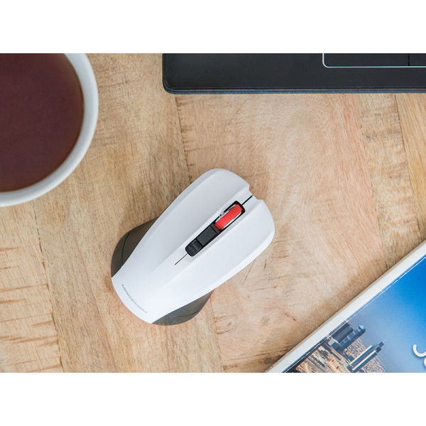 Мишка Modecom MC-WM9.1, бездротова, 4кн., 1600dpi, чорно-біла