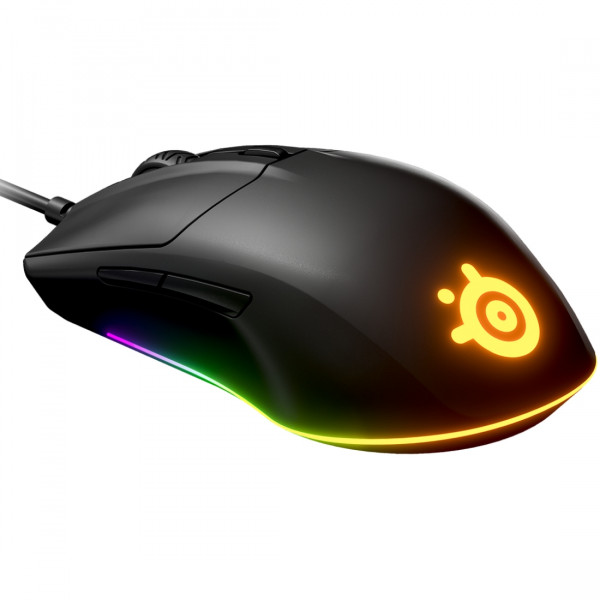 Мишка SteelSeries Rival 3, RGB Prism, 8500dpi., 6кн., чорна