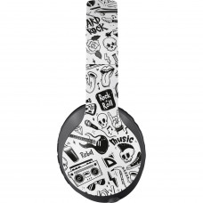 Навушники з мікрофоном Defender FreeMotion B595 Bluetooth, чорно-білий принт