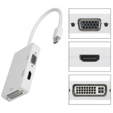 Перехідник mini DisplayPort M -> HDMI/VGA/DVI (24+5), FHD 1080p