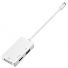 Перехідник mini DisplayPort M -> HDMI/VGA/DVI (24+5), FHD 1080p