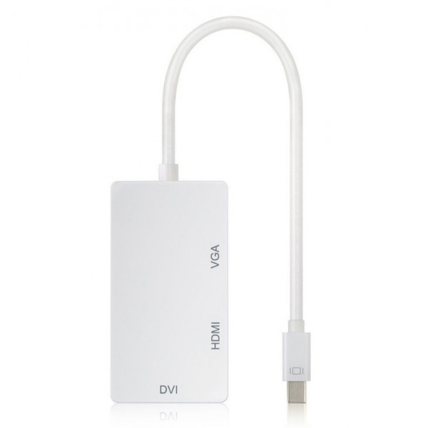 Перехідник mini DisplayPort M -> HDMI/VGA/DVI (24+5), FHD 1080p