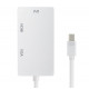 Перехідник mini DisplayPort M -> HDMI/VGA/DVI (24+5), FHD 1080p