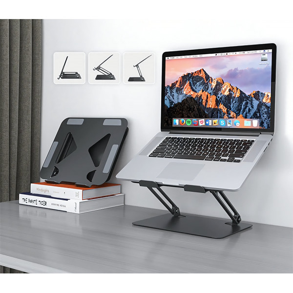 Підставка для ноутбука Laptop Stand 10-17" Aluminum Alloy Media-Tech