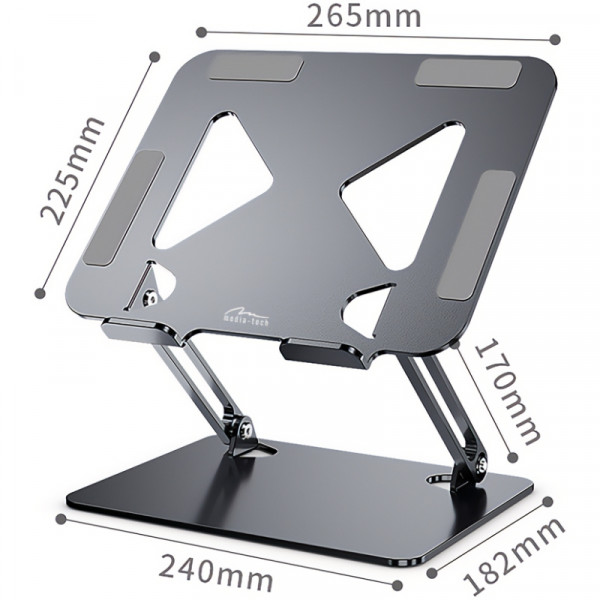 Підставка для ноутбука Laptop Stand 10-17" Aluminum Alloy Media-Tech