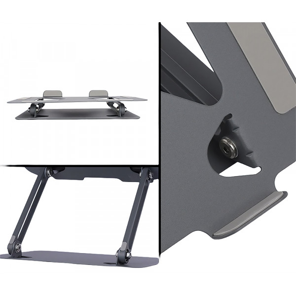 Підставка для ноутбука Laptop Stand 10-17" Aluminum Alloy Media-Tech