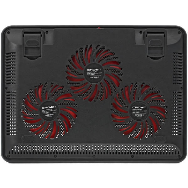 Підставка з вентилятором для ноутбука Crown CMLC-1043T Red