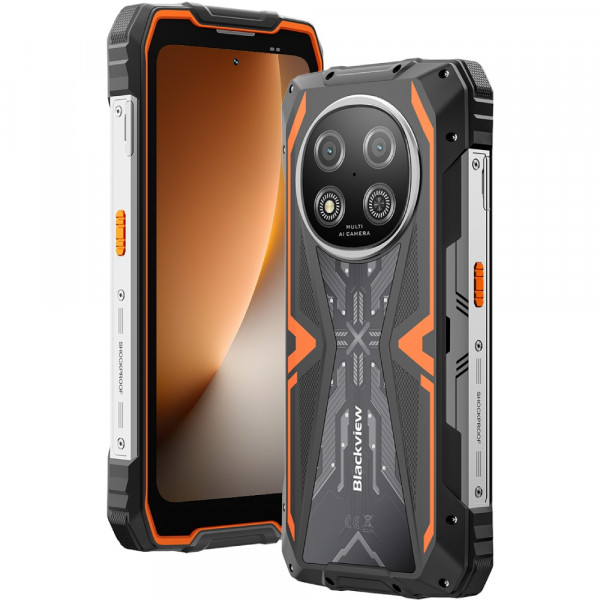 Смартфон Blackview ROCK 2 6.67" HD+ /8GB/256GB/ T8100 /15000mAh / 16+13Мп /IP69K/Orange