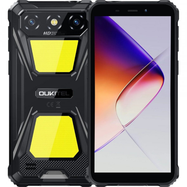 Смартфон Oukitel G5 6" HD+ /4GB/64GB T310 /6300mAh /Ліхтар/13+5Мп/ IP69K/Black