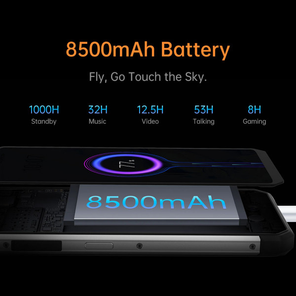 Смартфон Oukitel WP27 6.8"FHD+ /12GB/256GB/ G99 /8500mAh /64+16Мп/ IP69K /NFC CAMO
