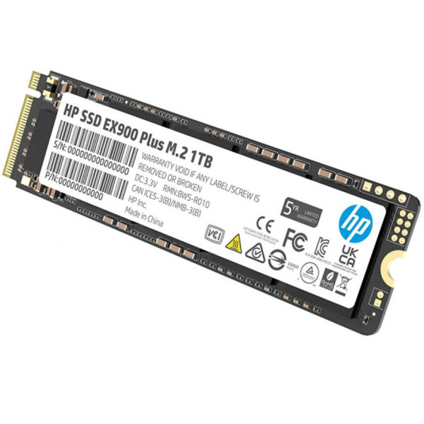 SSD 1Tb HP EX900 Plus M.2 2280 PCIe Gen3 x4 3D NAND, Retail