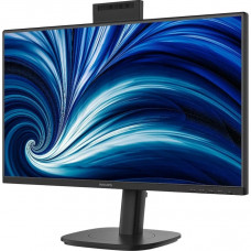 TFT 23.8" Philips 24B2N3200JH, IPS, 120Гц, VGA, HDMI, DP, USB-hub, cam, HAS, Pivot, колонки, чорний