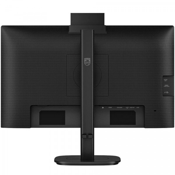 TFT 23.8" Philips 24B2N3200JH, IPS, 120Гц, VGA, HDMI, DP, USB-hub, cam, HAS, Pivot, колонки, чорний