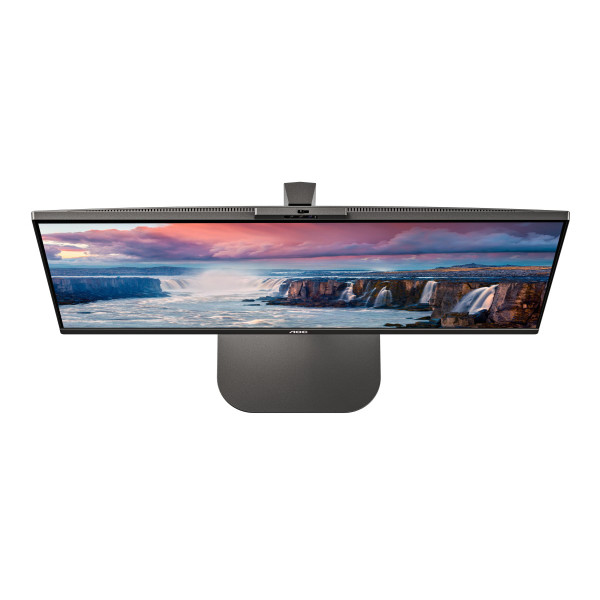 TFT 27" AOC Q27V5CW/BK, QHD, IPS, 75Гц, 1 мс, HDMI, DP, USB-C, USB-hub, HAS, Pivot, webcam, колонки