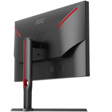 TFT 27" AOC Q27G3XMN/BK, MiniLED QHD IPS, 180Hz, 1ms, 2xHDMI, DP, HAS, Pivot, чорно-червоний