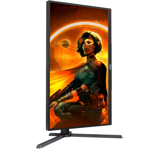 TFT 27" AOC Q27G3XMN/BK, MiniLED QHD IPS, 180Hz, 1ms, 2xHDMI, DP, HAS, Pivot, чорно-червоний