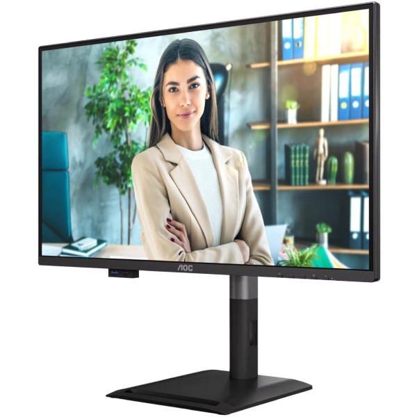 TFT 27" AOC Q27P4U, QHD, IPS, 120Hz, 2xHDMI, DP, USB-hub, HAS, Pivot, колонки, чорний