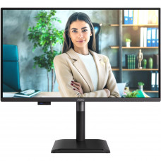 TFT 27" AOC Q27P4U, QHD, IPS, 120Hz, 2xHDMI, DP, USB-hub, HAS, Pivot, колонки, чорний