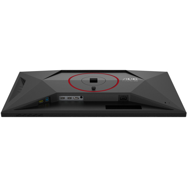 TFT 27" AOC U27G4R, UHD, IPS, 160Гц, 2хHDMI, DP, HAS, Pivot, чорно-червоний