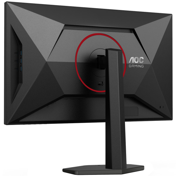 TFT 27" AOC U27G4R, UHD, IPS, 160Гц, 2хHDMI, DP, HAS, Pivot, чорно-червоний