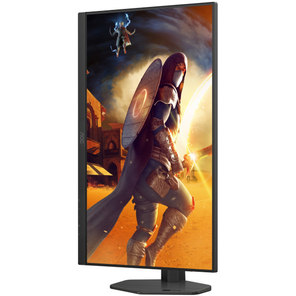 TFT 27" AOC U27G4R, UHD, IPS, 160Гц, 2хHDMI, DP, HAS, Pivot, чорно-червоний
