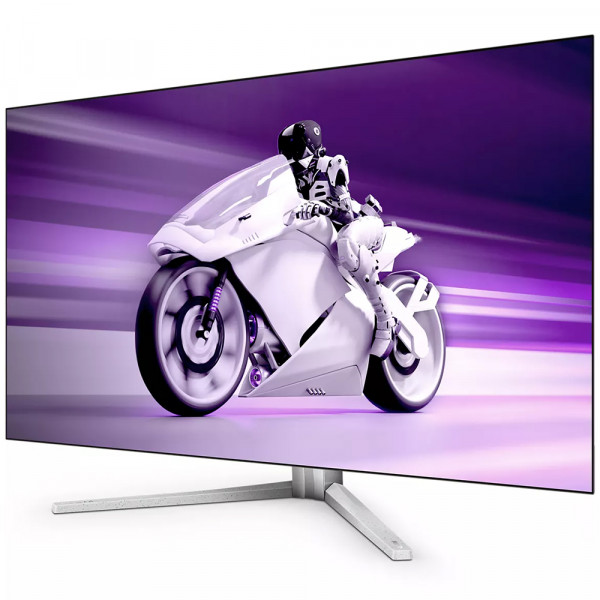 TFT 42" Philips 42M2N8900, OLED 4K UHD, 138Hz, 0.1ms, 2хHDMI, DP, USB-C, USB-hub, HAS, білий