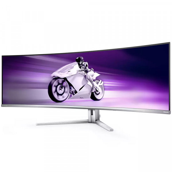 TFT 48.9" Philips 49M2C8900, OLED, DQHD, 240Hz, 0.03ms, 2хHDMI, DP, USB-C, USB-hub, HAS,колонки, біл