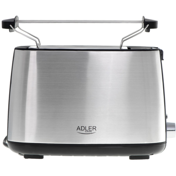 Тостер Adler AD 3214 900Вт/ 2 відділення/7 режимів підсмажування/розморожування/підігрів булочок