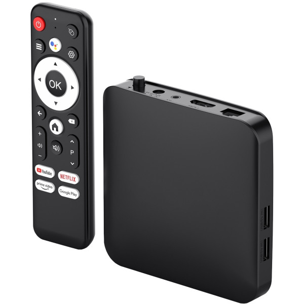 TV Медіаплеєр AGN Media Box Base 2/16Gb/ Amlogic S905L3/ Android 14/ WiFi 2.4G+5G/LAN:100M/