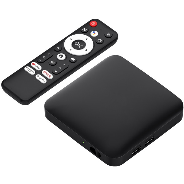 TV Медіаплеєр AGN Media Box Base 2/16Gb/ Amlogic S905L3/ Android 14/ WiFi 2.4G+5G/LAN:100M/