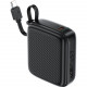 УМБ Acefast 10000mAh 20W PD,QC3.0 USB-C In/Out with build Type-C cable, M15 Black