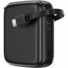 УМБ Acefast 10000mAh 20W PD,QC3.0 USB-C In/Out with build Type-C cable, M15 Black