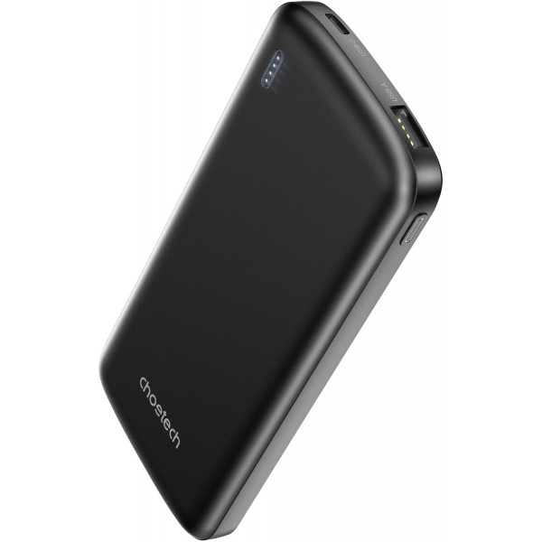 УМБ Choetech 10000mAh 12W USB-A,USB-C чорна