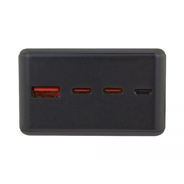 УМБ Energizer 27000 mAh 65W PD,QC3.0 USB-А, 2хUSB-C, Micro-USB, LCD display, Black