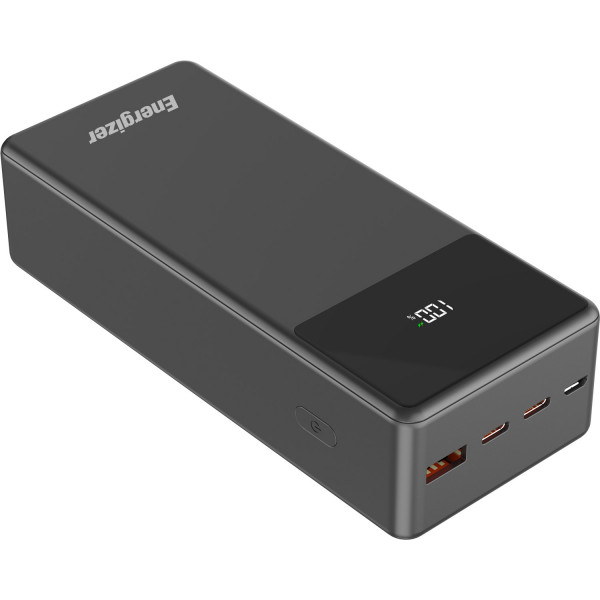УМБ Energizer 27000 mAh 65W PD,QC3.0 USB-А, 2хUSB-C, Micro-USB, LCD display, Black