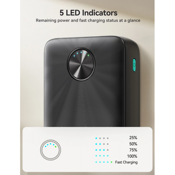 УМБ Joyroom 20000mAh 22,5W PD,QC3.0, 2xUSB-A, USB-C In/Out Black