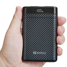 УМБ Sandberg 10000mAh 20W PD Survivor Nano Powerbank 2xUSB-C IN/OUT, IPX8