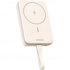 УМБ Ugreen Magnetic Wireless 10000 mAh 20W Build-in USB-C Cable (PB760) білий