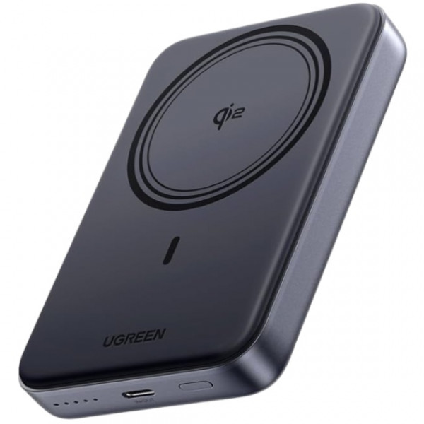 УМБ Ugreen Magnetic Wireless 10000mAh 30W QI2 USB-C In/Out (PB761) Black