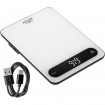 Ваги кухонні Adler AD 3177 white black електронні/ 10кг/ г; мл, унція/ USB type C/ автовимкнення